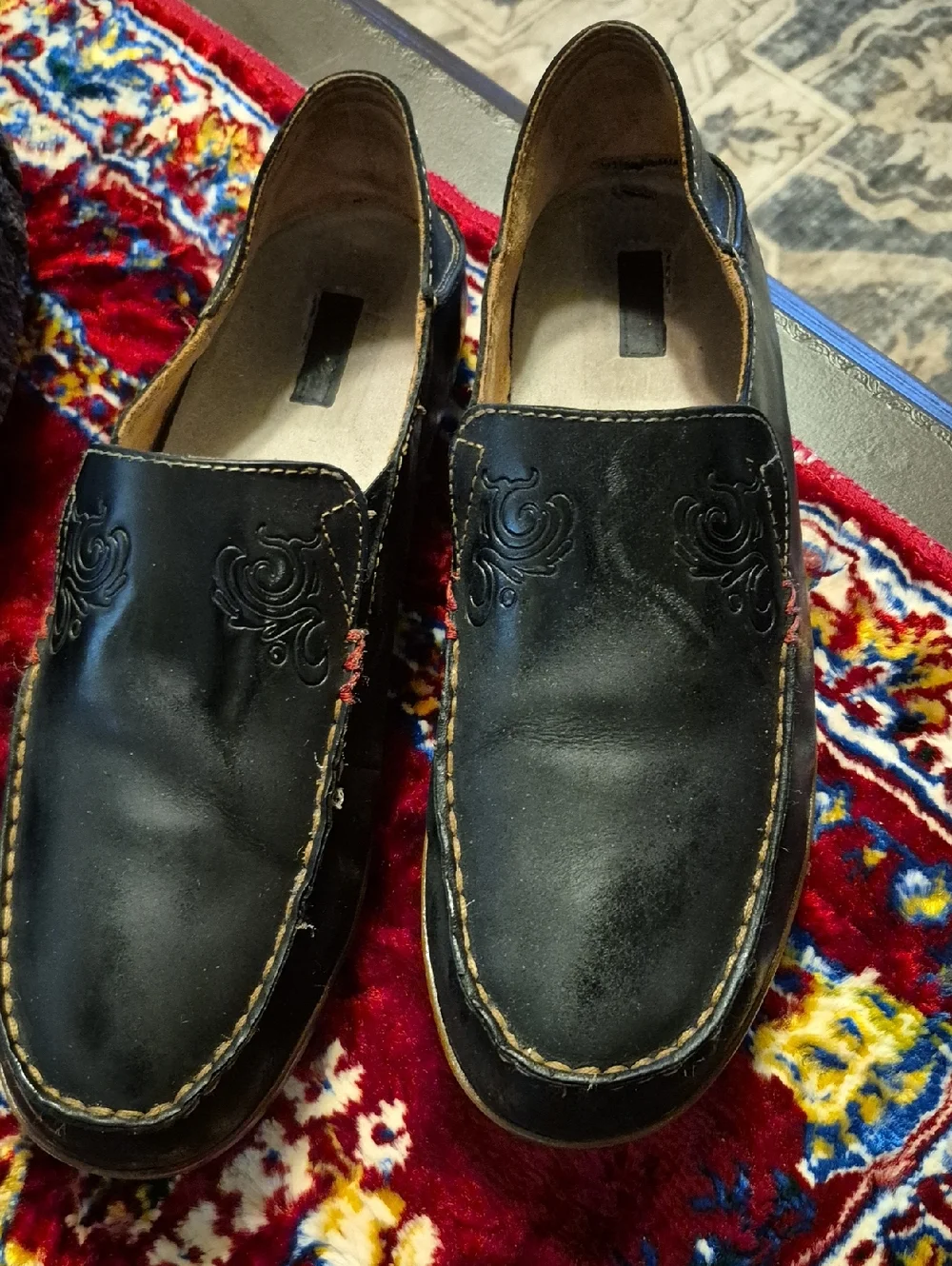 Olukai Nohea Nubuck Leather Womens Sz 10 Slip-On Casual Shoes All Day Comfort